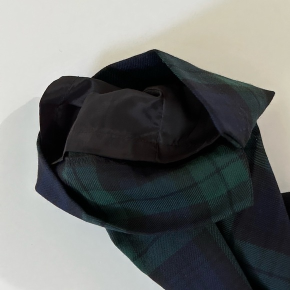 J. Crew Wool Blend Navy Black Green Ankle Length Pants Lined Side Zip Flat Front - Picture 6 of 10